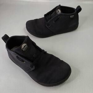Lems Chukka Canvas Black Vegan Boots Men's 9 Women's 10.5 Hiking Minimalist